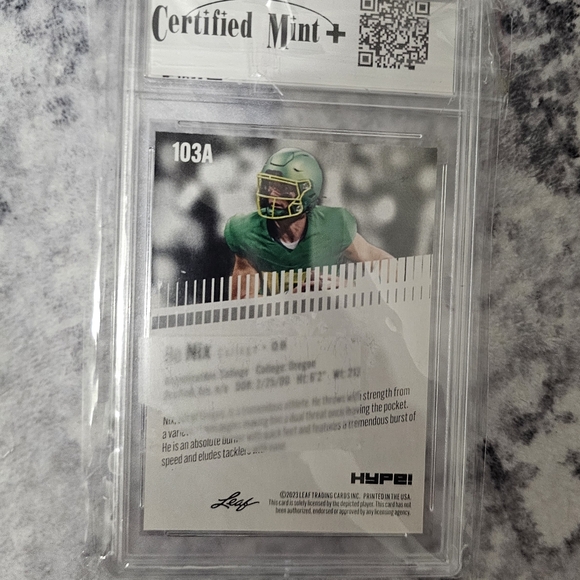 Bo Nix Rookie Card - Picture 2 of 2